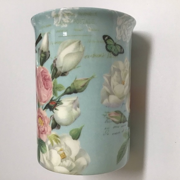 Stechcol Gracie Bone China Bird Coffee Mug Tea Cup Roses Butterfly Cottagecore - Picture 3 of 15